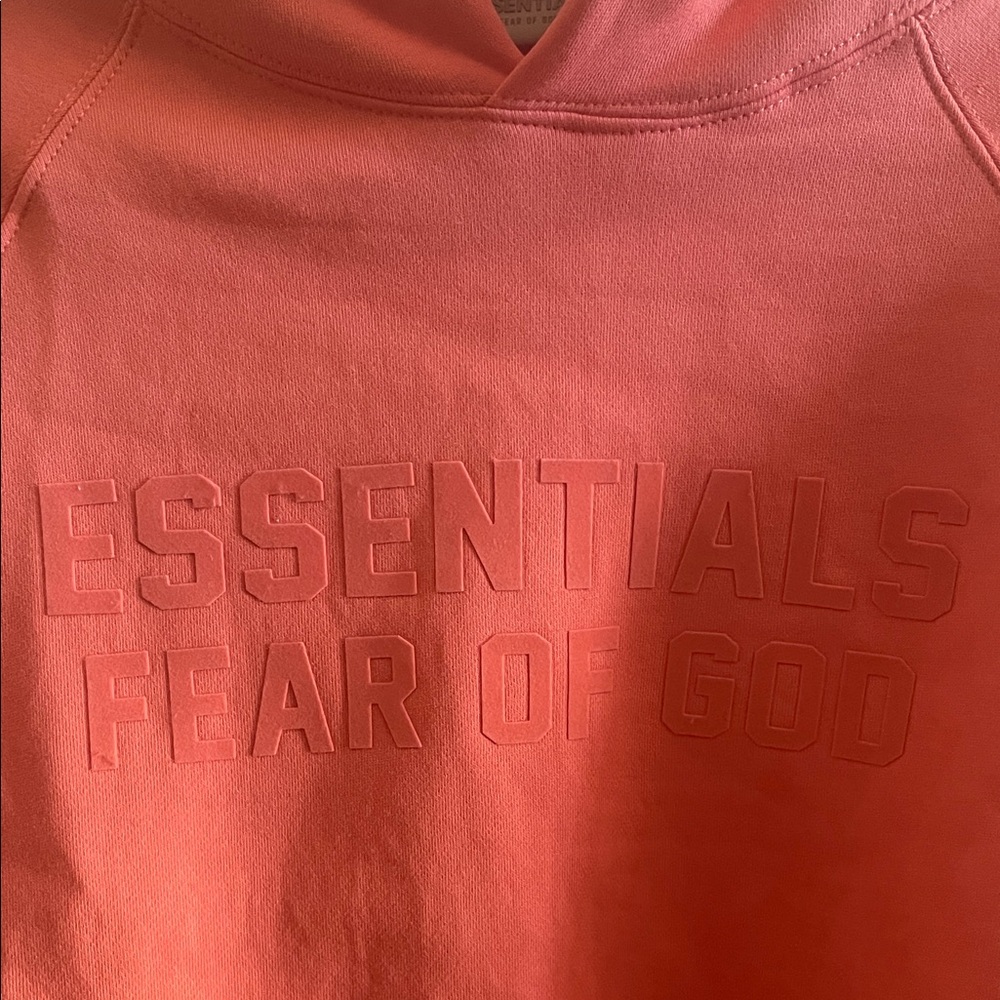 Fear of God Essentials Coral Hoodie